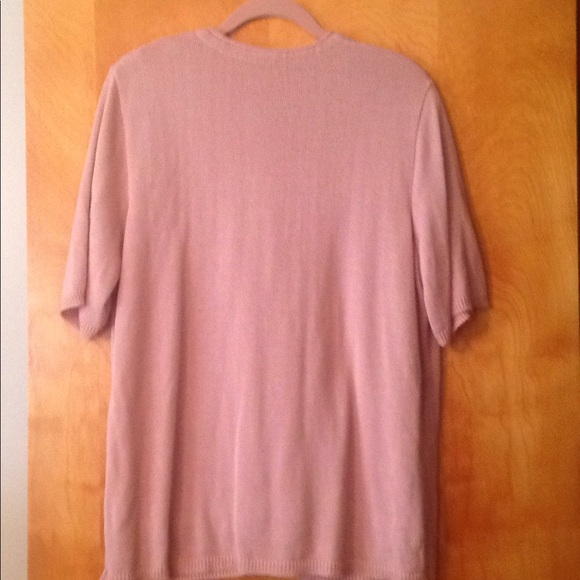 2-pieces knitted short sleeves light sweater - Picture 2 of 6